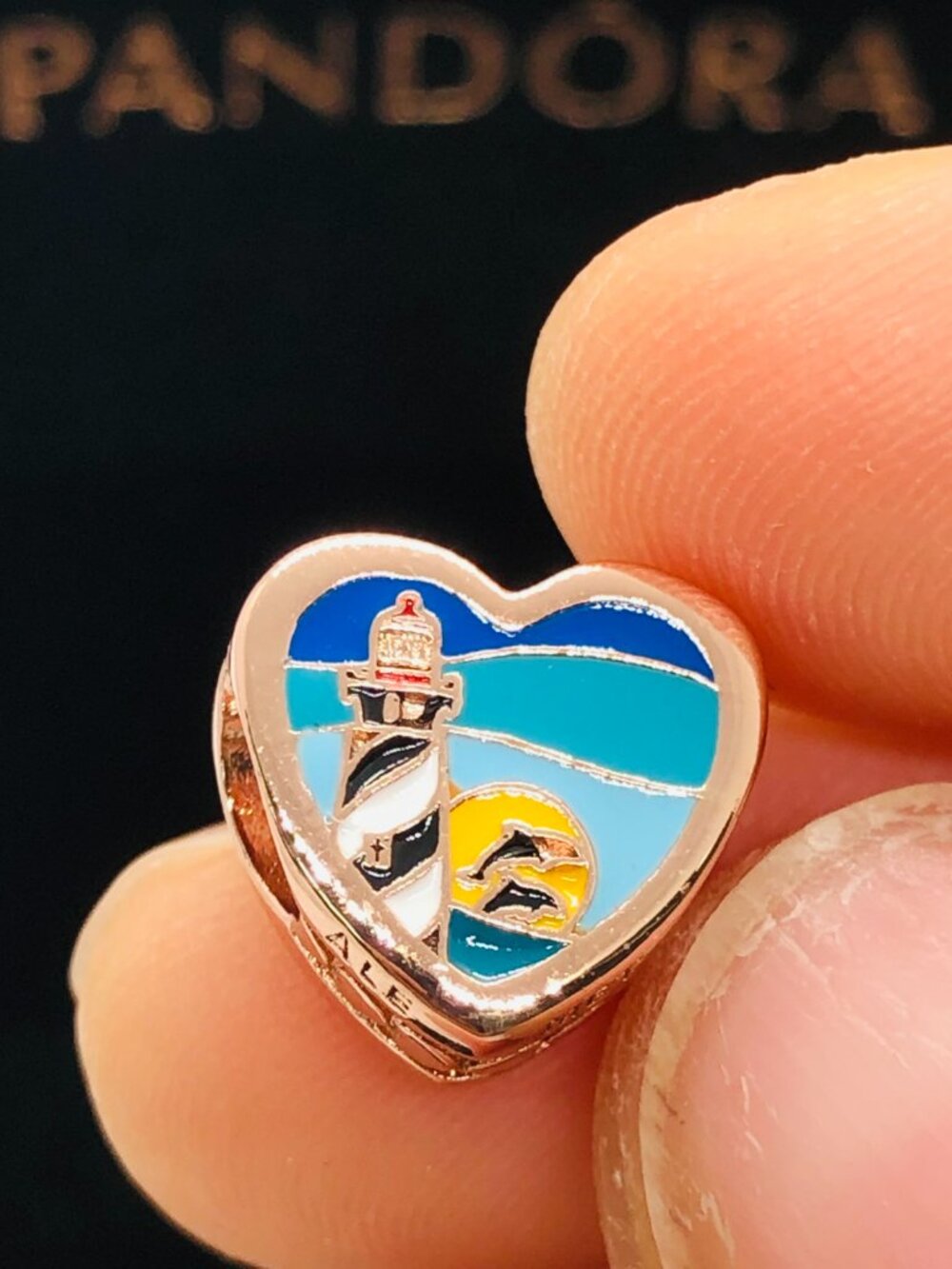 ✨🔥Pandora St. Augustine lighthouse Exclusive Heart Charm rose gold